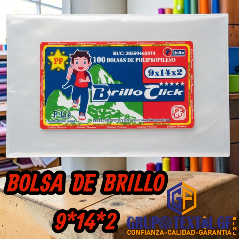 BOLSA DE BRILLO 9*14*2
