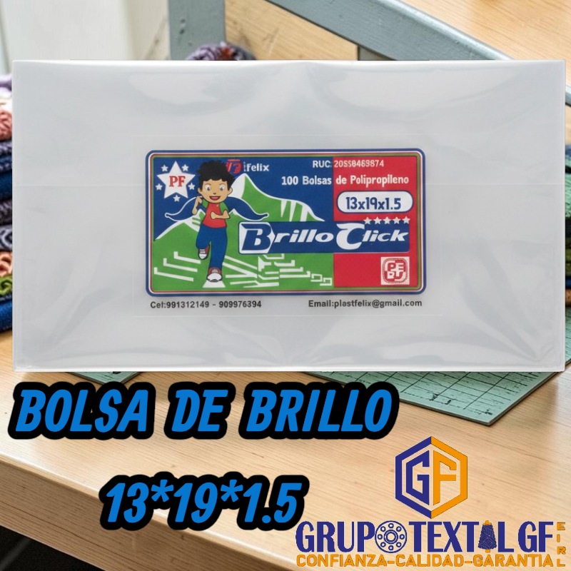 BOLSA DE BRILLO 13*19*1.5