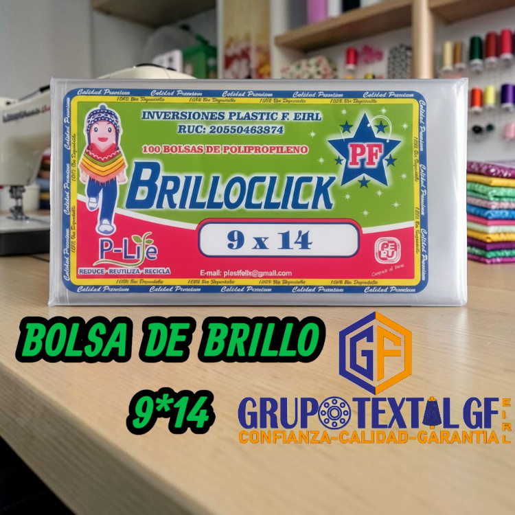 BOLSA DE BRILLO 9*14