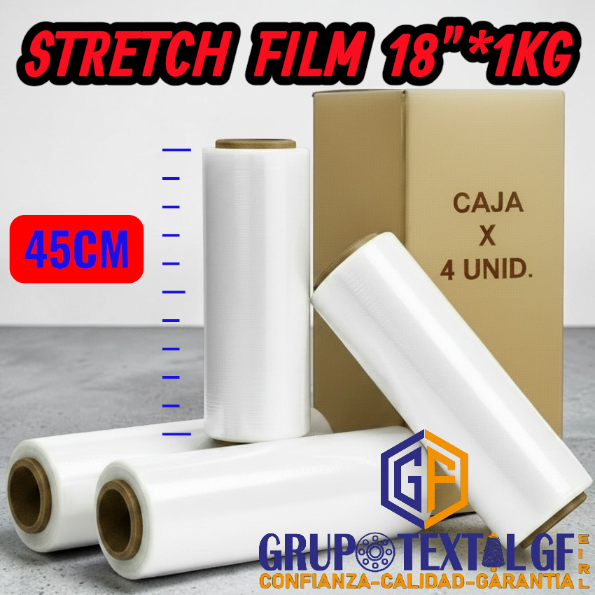 STRETCH FILM TRANSPARENTE 18"*1KG