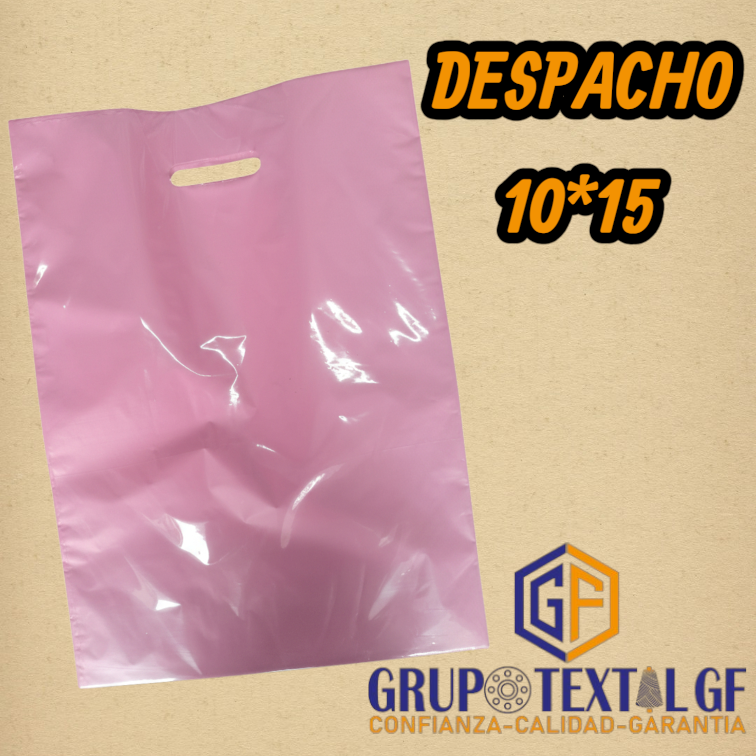 BOLSA DESPACHO 10*15 ROSADO