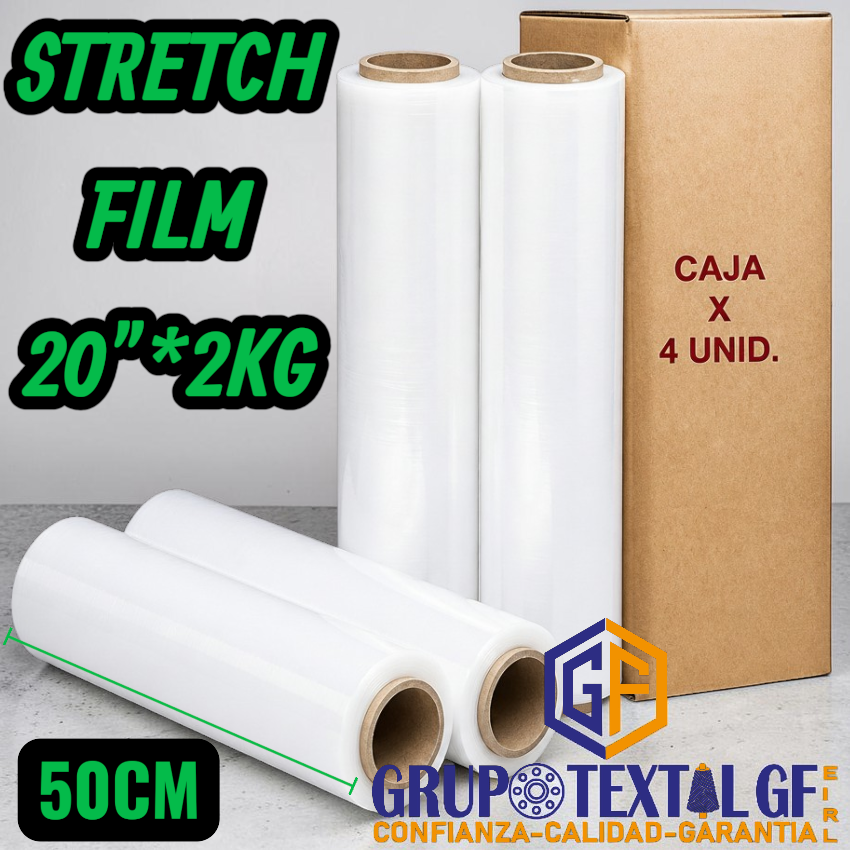 STRETCH FILM TRANSPARENTE 20"*2KG