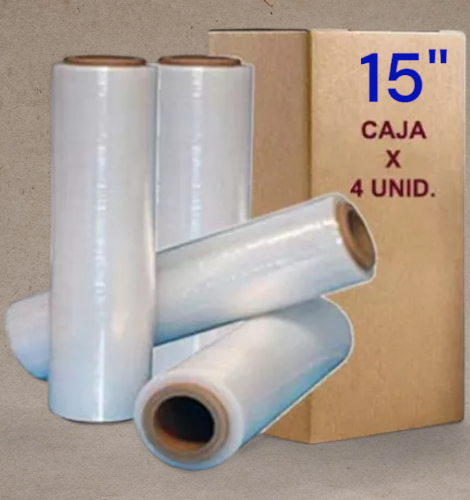 STRETCH FILM TRANSPARENTE 15"*1.5KG