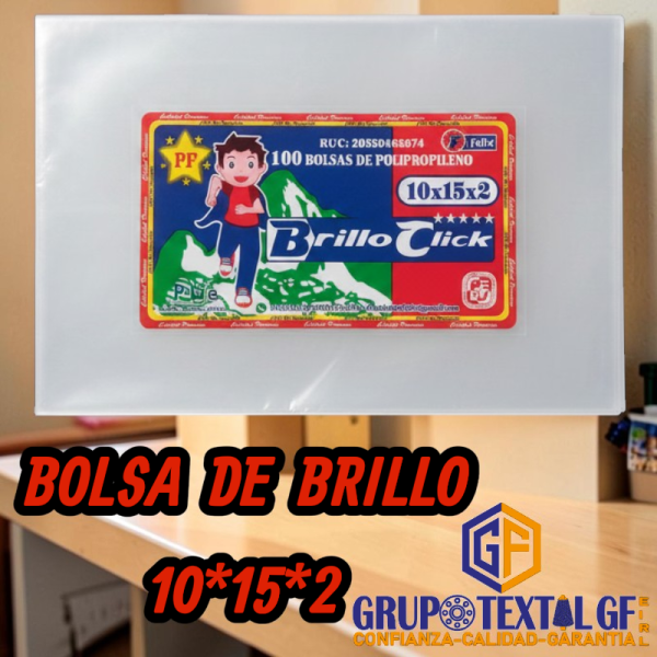 BOLSA DE BRILLO 10*15*2