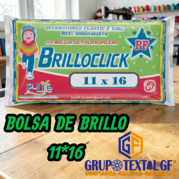 BOLSA DE BRILLO 11*16