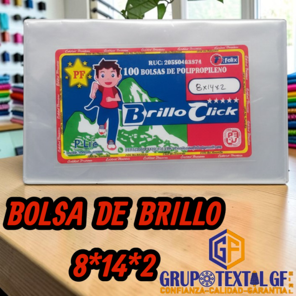 BOLSA DE BRILLO 8*14*2