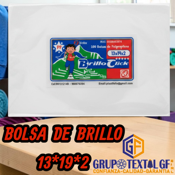 BOLSA DE BRILLO 13*19*2