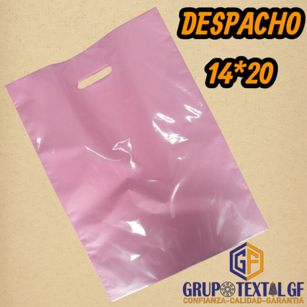 BOLSA DESPACHO 14*20 ROSADO
