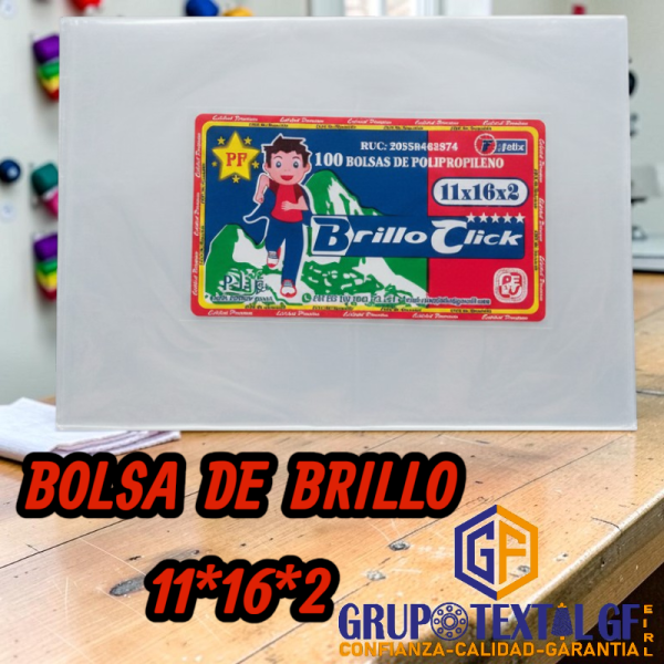 BOLSA DE BRILLO 11*16*2