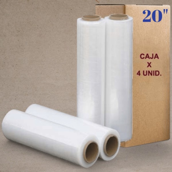 STRETCH FILM TRANSPARENTE 20"*4KG